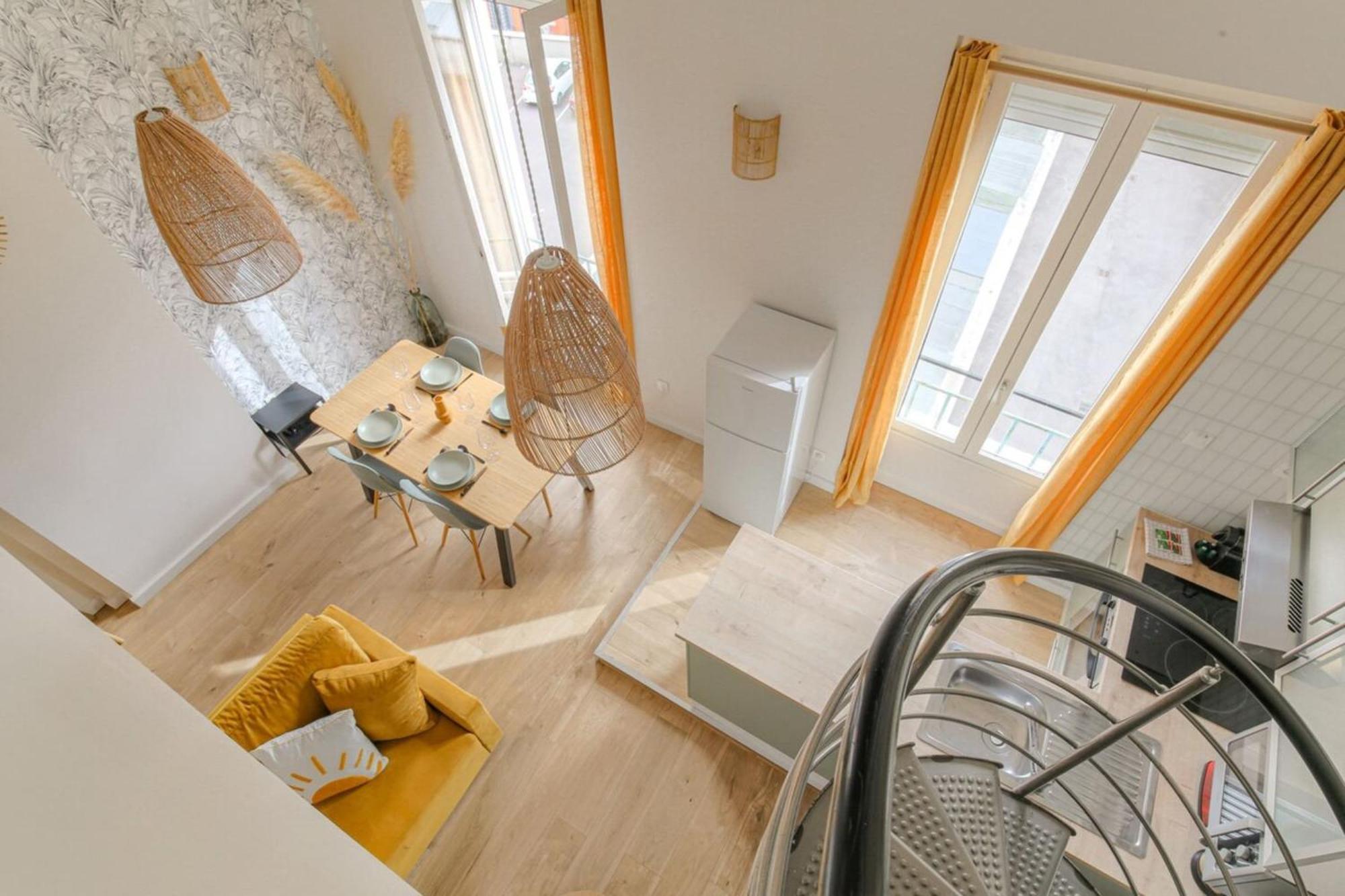 リヨンDuplex Spacieux Et Design Proche La Part-Dieuアパートメント エクステリア 写真