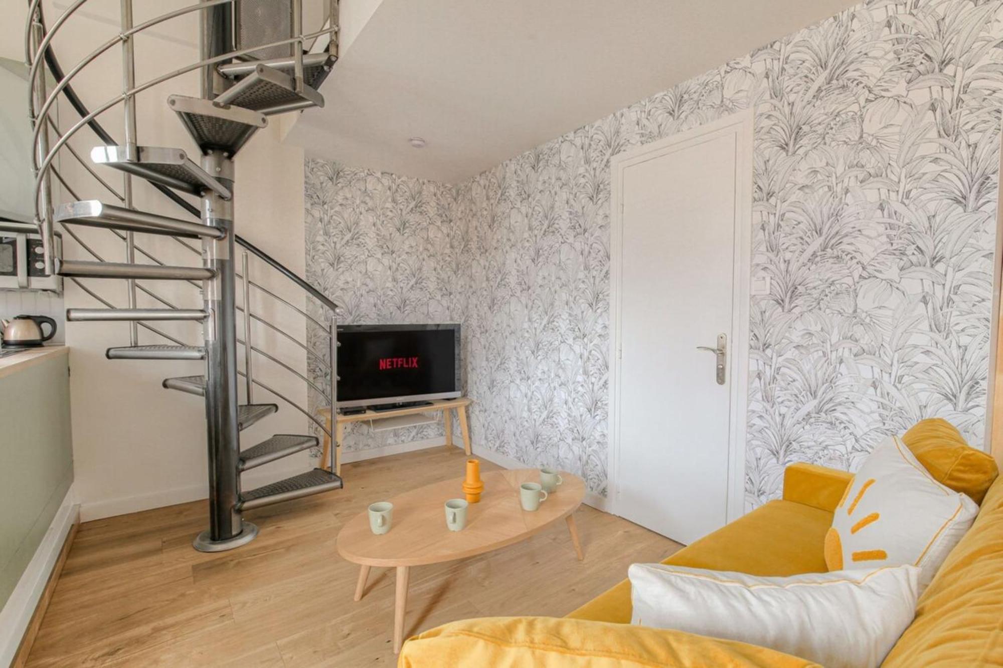 リヨンDuplex Spacieux Et Design Proche La Part-Dieuアパートメント エクステリア 写真